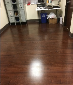 Commercial office floors after